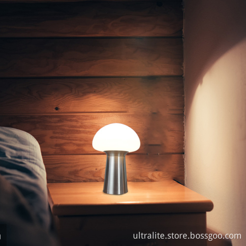 Decoration minimalist portable wireless mushroom led night light